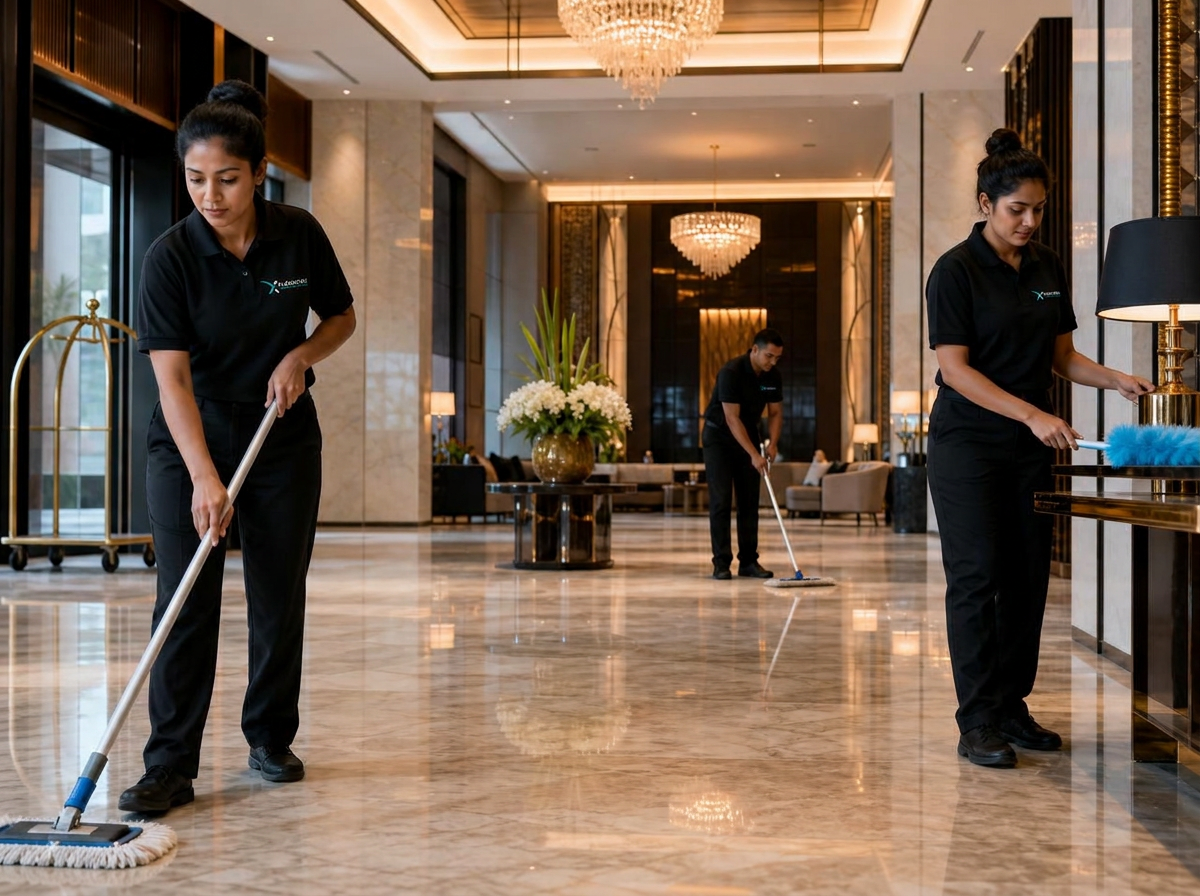 Hotels & Resorts cleaning by Xplendore