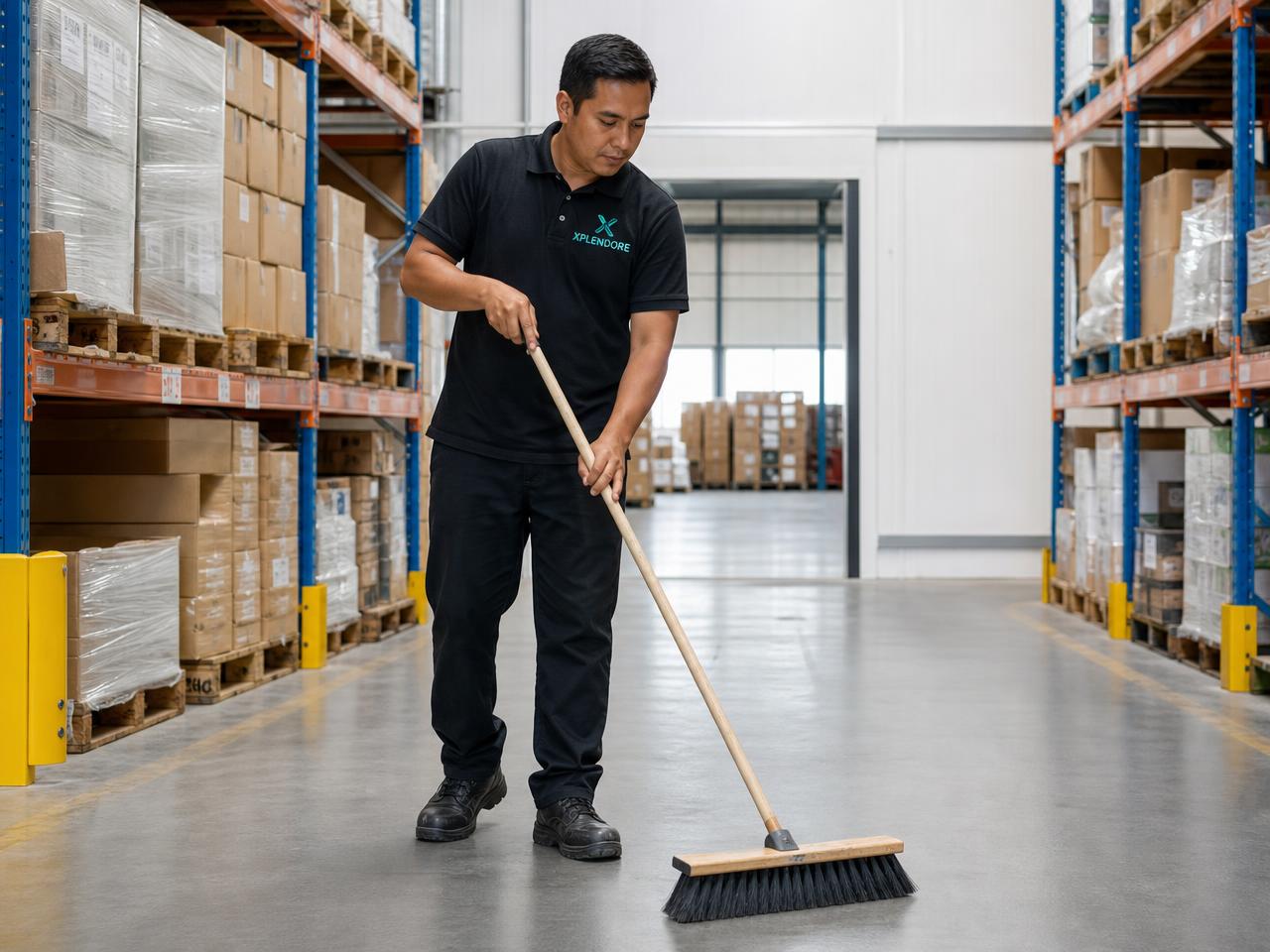 Warehouses cleaning by Xplendore